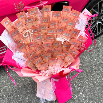 Rich barbie cash flower